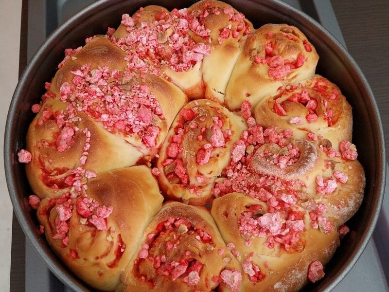 Cliquez pour zoomer ! Brioche aux pralines roses Thermomix par mymy42160