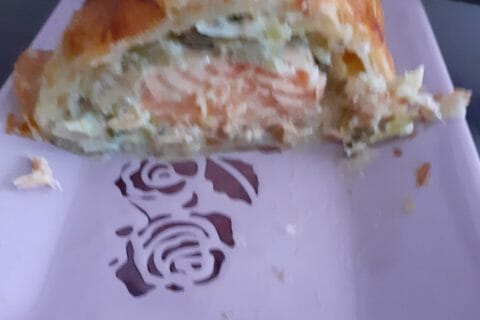 Cliquez pour zoomer ! Feuilleté saumon et poireaux Thermomix par mymy42160