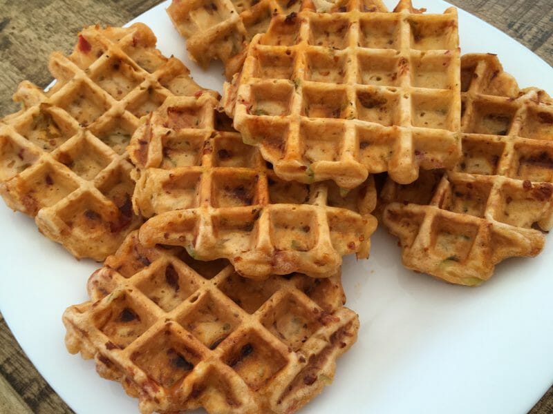 Cliquez pour zoomer ! Gaufres au chorizo Thermomix par melromax