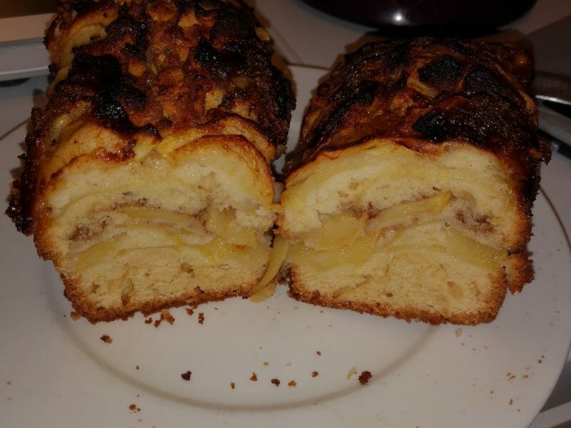 Cliquez pour zoomer ! Cake aux pommes à l’ancienne Thermomix par Fleurette