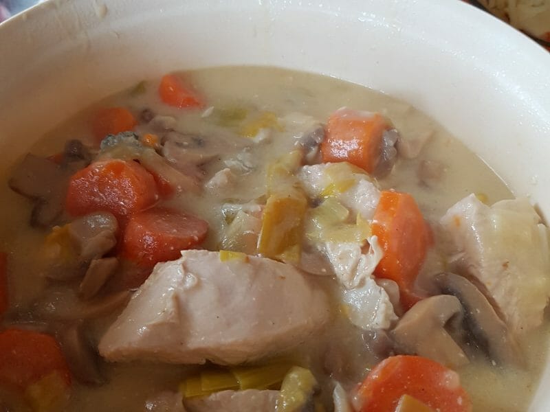 Cliquez pour zoomer ! Blanquette de dinde au bleu d’auvergne Thermomix par mylene_4