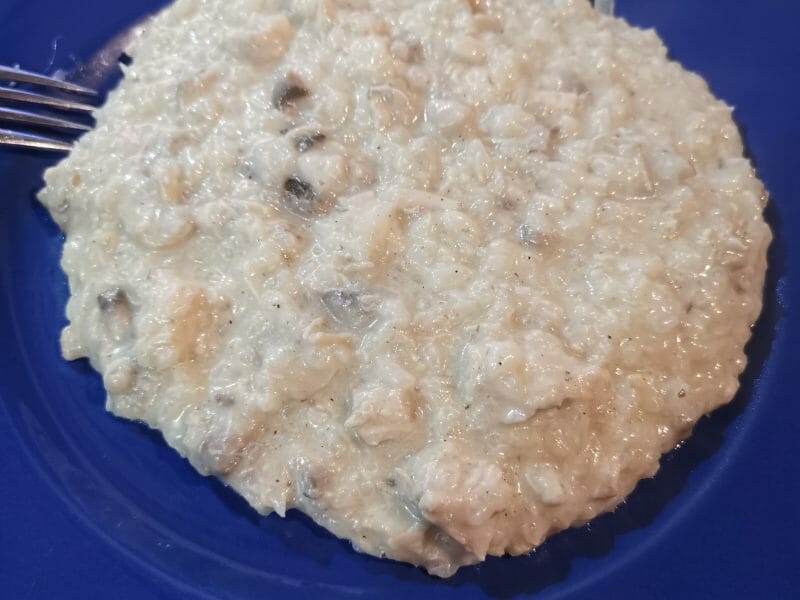 Cliquez pour zoomer ! Risotto poulet et champignons Thermomix par kikioutte