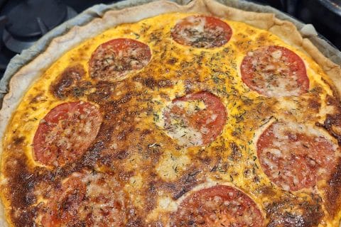 Cliquez pour zoomer ! Tarte aux tomates cerises et parmesan Thermomix par mounelly