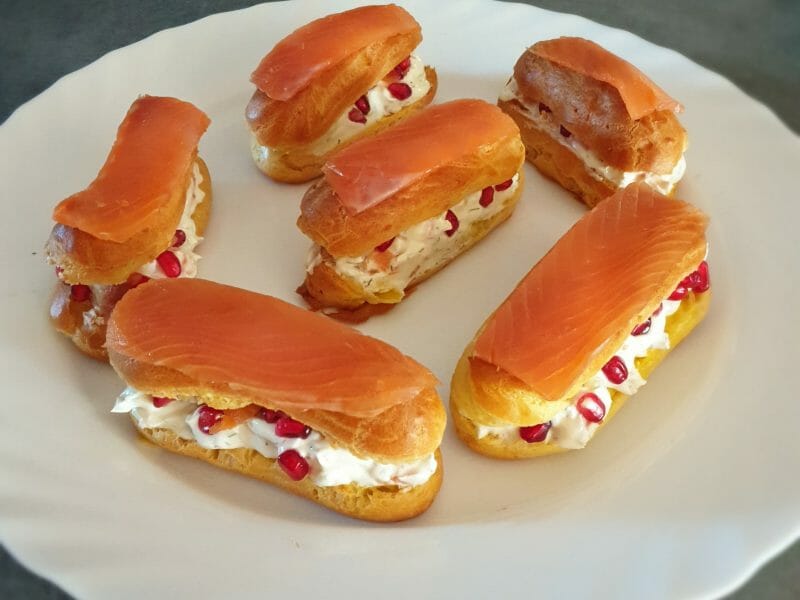 Cliquez pour zoomer ! Mini éclairs au saumon fumé Thermomix par lilicdt