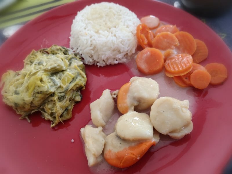 Cliquez pour zoomer ! Saint Jacques aux poireaux Thermomix par kinose