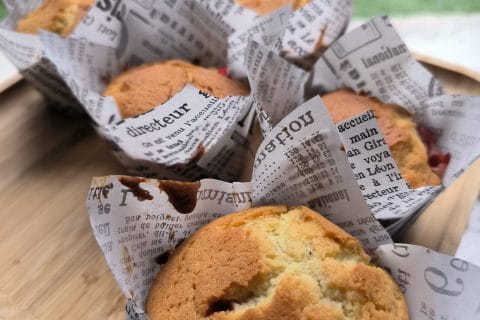 Cliquez pour zoomer ! Muffins aux fraises Thermomix par Dyos