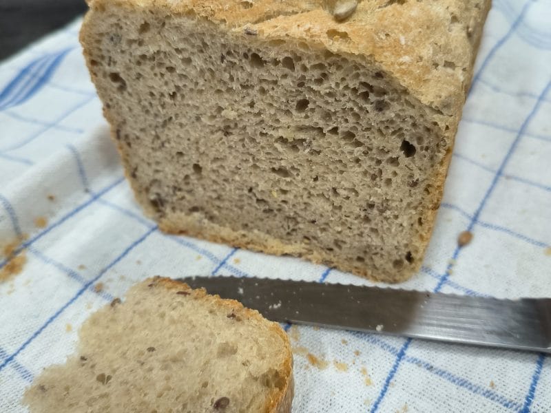 Cliquez pour zoomer ! Pavé farine multi-céréales Thermomix par Dyos