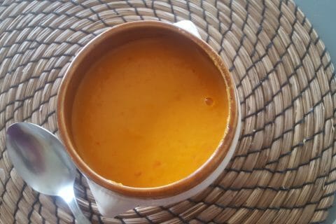 Cliquez pour zoomer ! Velouté de carottes et poivrons rouges au Thermomix