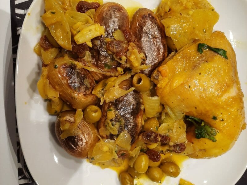 Cliquez pour zoomer ! Tajine de poulet aux olives Thermomix par laetitia_56