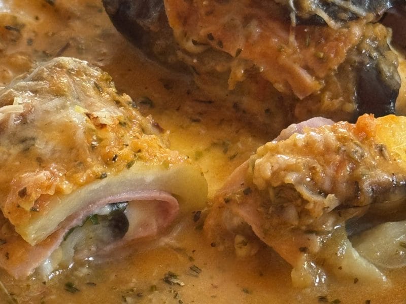 Cliquez pour zoomer ! Roulés d’aubergines au jambon Thermomix par murphy1977