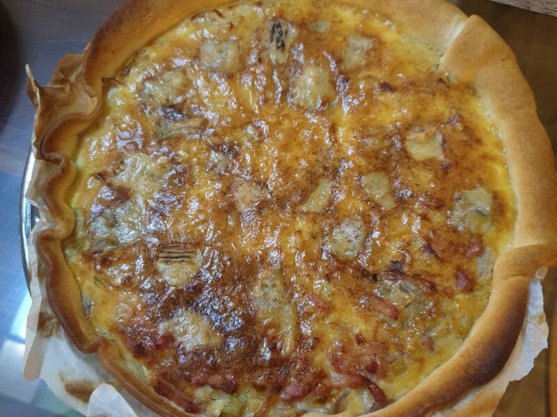 Cliquez pour zoomer ! Tarte aux poireaux et gorgonzola Thermomix par glaude