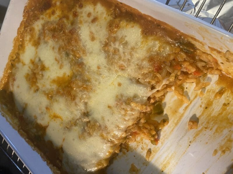 Cliquez pour zoomer ! Gratin de riz façon pizza Thermomix par sohan