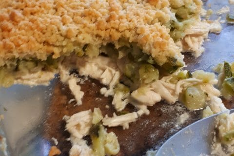 Cliquez pour zoomer ! Crumble poulet, courgettes et parmesan Thermomix par lisen