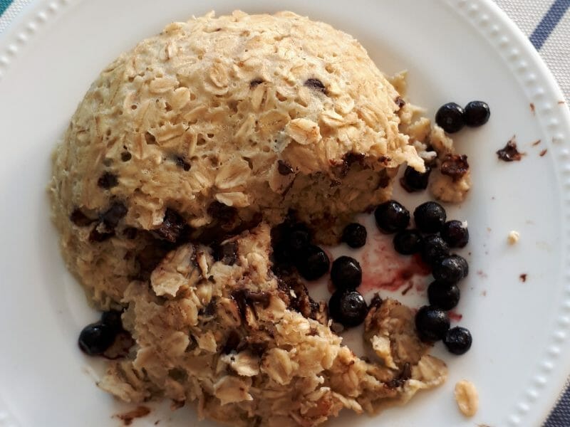 Cliquez pour zoomer ! Bowl cake banane et pépites de chocolat Thermomix par lisen