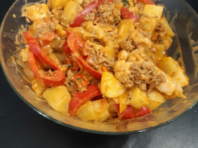 Cliquez pour zoomer ! Boeuf aux poivrons et pommes de terre Thermomix par sofi22370