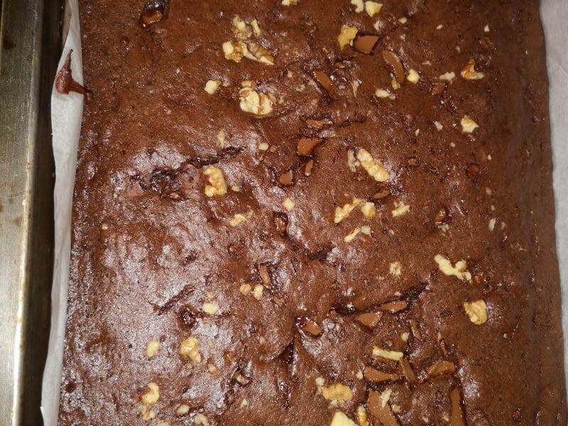 Cliquez pour zoomer ! Brownie magique aux haricots rouges Thermomix par lora1968