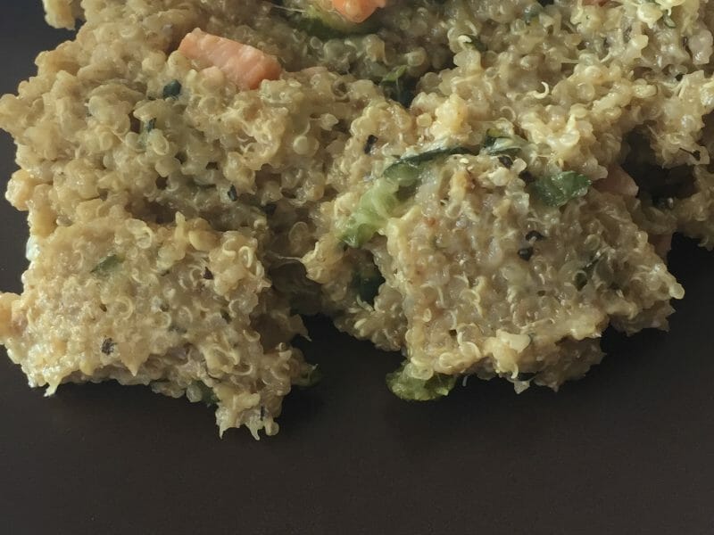 Cliquez pour zoomer ! Risotto de quinoa, courgettes et saumon Thermomix par lilooo6994