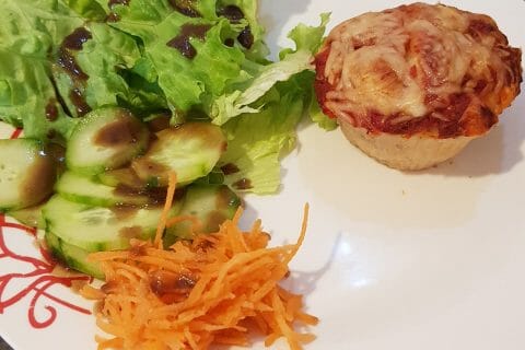 Cliquez pour zoomer ! Muffins salés façon pizza Thermomix par amandine2412