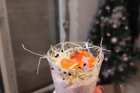 Cliquez pour zoomer ! Verrines au saumon et pommes granny Thermomix par moonmo