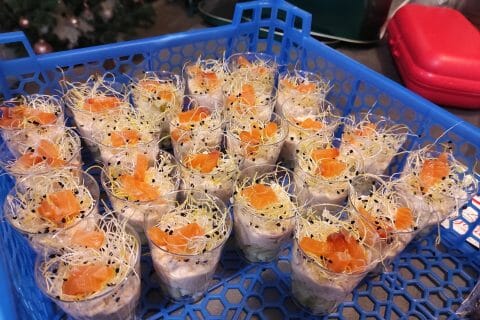 Cliquez pour zoomer ! Verrines au saumon et pommes granny Thermomix par moonmo