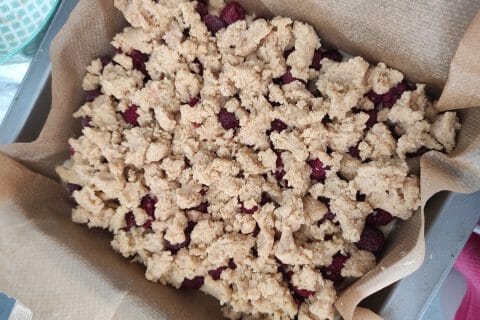 Cliquez pour zoomer ! Crumb cake framboises Thermomix par moonmo