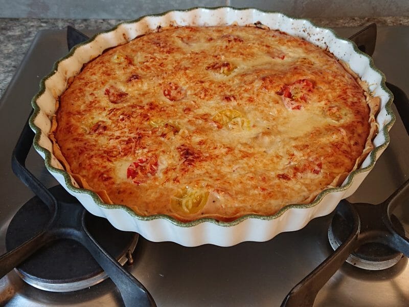 Cliquez pour zoomer ! Tarte au thon, tomate et moutarde Thermomix par Luci@