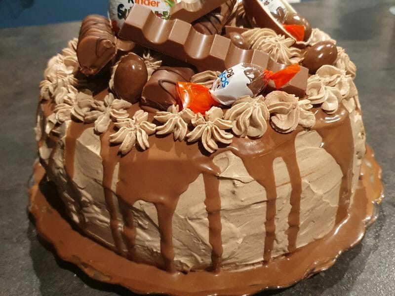 Cliquez pour zoomer ! Layer cake Kinder Bueno Thermomix par mari113