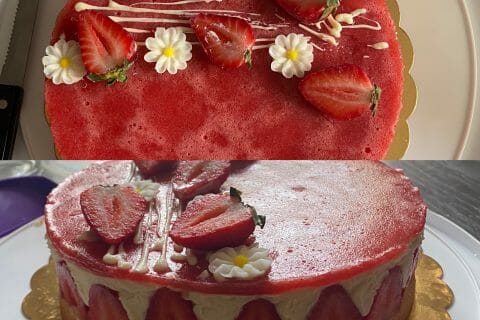 Cliquez pour zoomer ! Fraisier Thermomix par aicha_lk