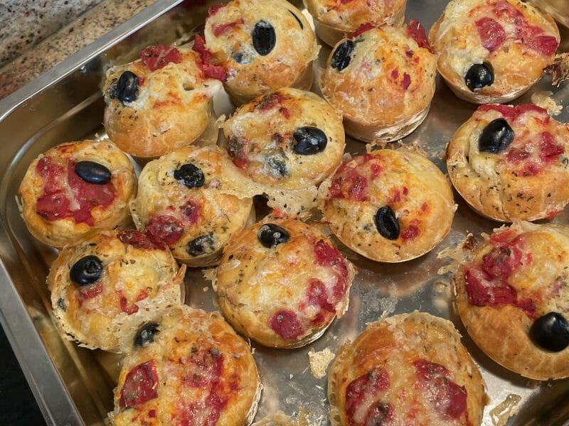 Cliquez pour zoomer ! Muffins salés façon pizza Thermomix par verovsm