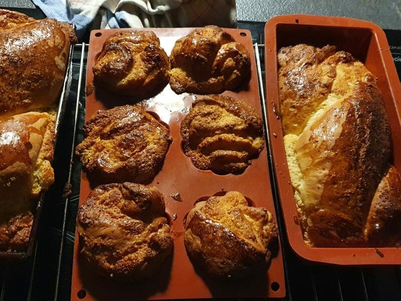 Cliquez pour zoomer ! Brioche à la crème d’amande Thermomix par tifou14