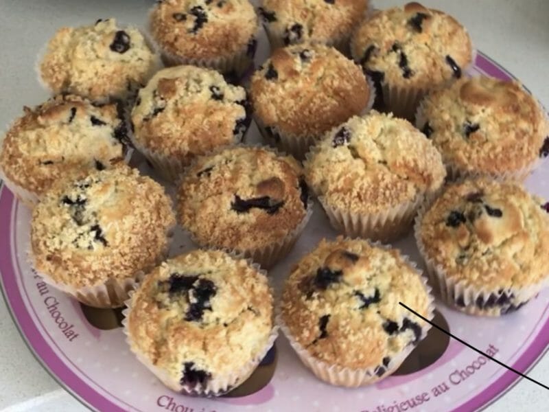 Cliquez pour zoomer ! Muffins aux myrtilles Thermomix par Rosa-clochette