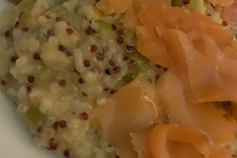 Cliquez pour zoomer ! Risotto de quinoa, courgettes et saumon Thermomix par dreamlovelive76