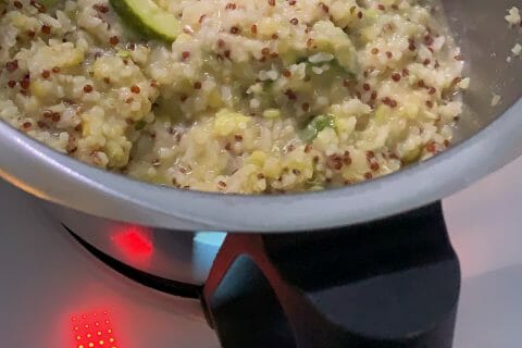 Cliquez pour zoomer ! Risotto de quinoa, courgettes et saumon Thermomix par dreamlovelive76