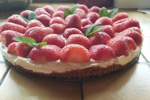 Cliquez pour zoomer ! Tarte aux fraises sans cuisson Thermomix par choubydou