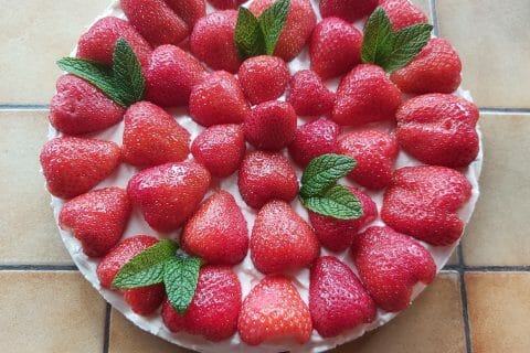 Cliquez pour zoomer ! Tarte aux fraises sans cuisson Thermomix par choubydou