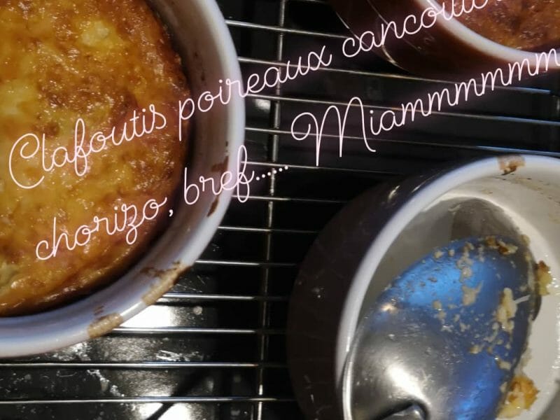Cliquez pour zoomer ! Clafoutis cancoillotte, poireaux et chorizo Thermomix par aurelie_90