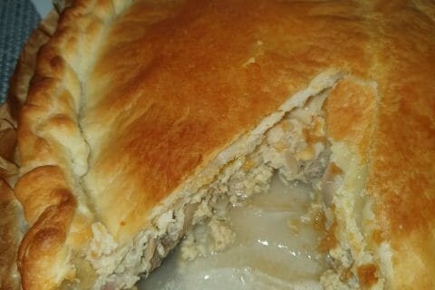 Cliquez pour zoomer ! Tourte au poulet et aux champignons Thermomix par katou1303
