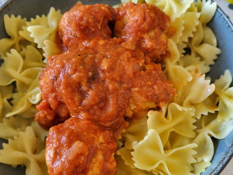 Cliquez pour zoomer ! Boulettes de dinde à l’italienne Thermomix par katou1303