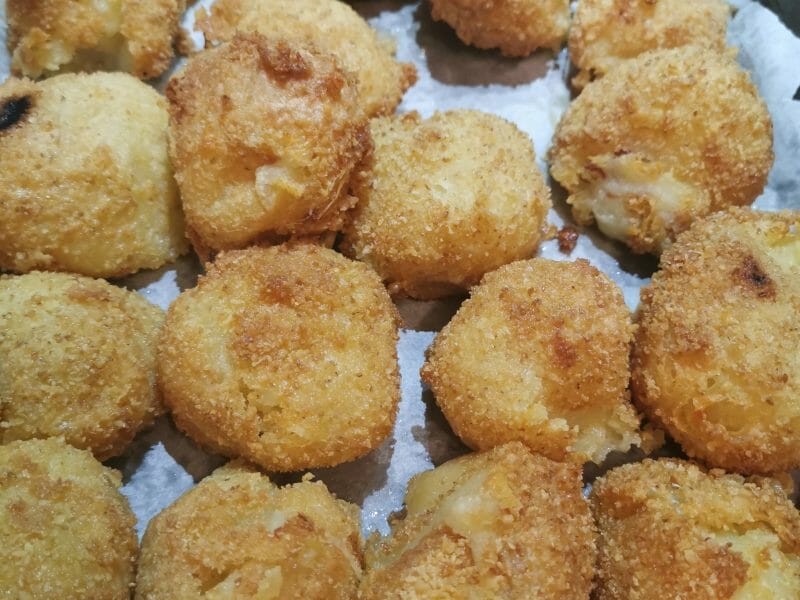 Cliquez pour zoomer ! Croquettes de pommes de terre à la mozzarella Thermomix par Tivilena