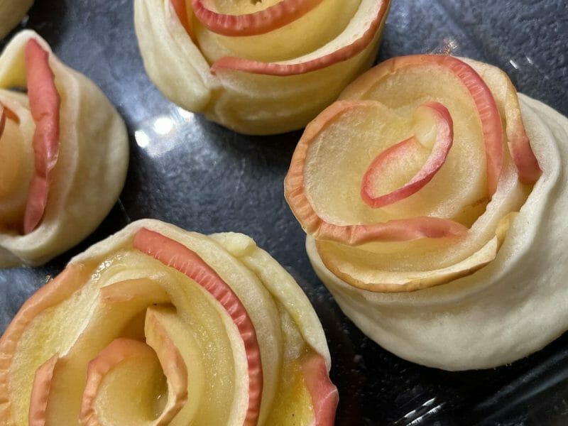 Cliquez pour zoomer ! Roses feuilletées aux pommes Thermomix par jenn_r