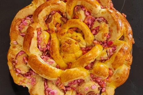 Cliquez pour zoomer ! Brioche aux pralines roses Thermomix par Mary Hell