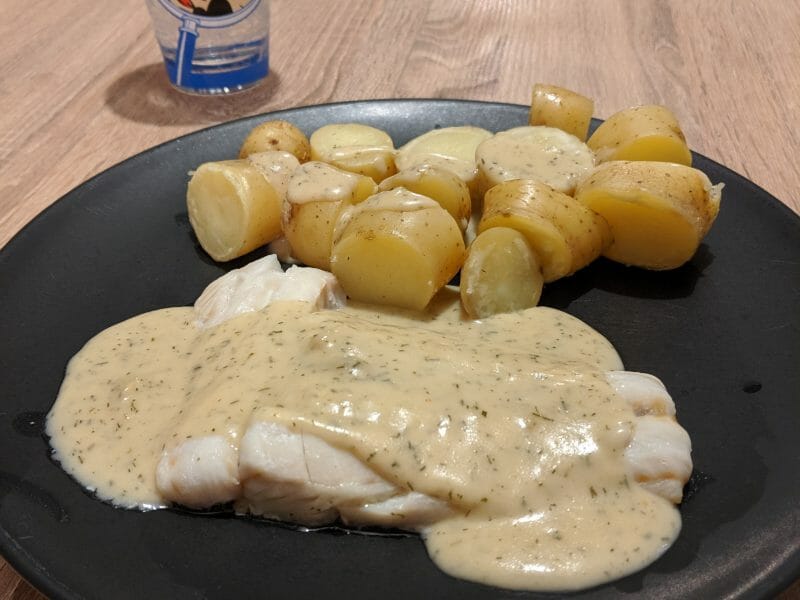 Cliquez pour zoomer ! Filet de cabillaud et sa sauce persillée Thermomix par leapearl