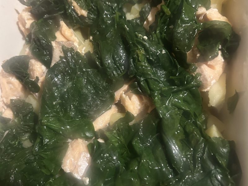 Cliquez pour zoomer ! Gratin de pommes de terre, saumon et épinards Thermomix par vpolton