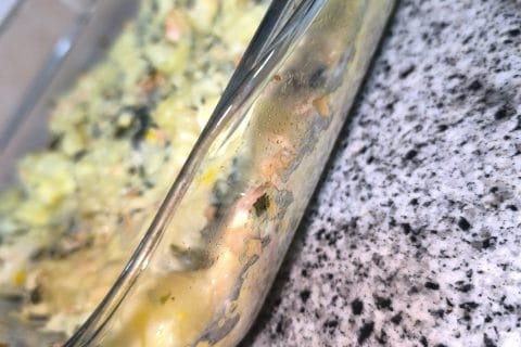 Cliquez pour zoomer ! Gratin de pommes de terre, saumon et épinards Thermomix par Titima el alaoui