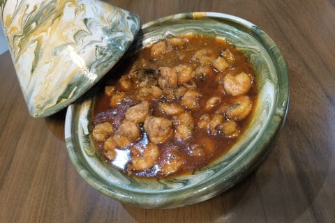 Cliquez pour zoomer ! Crevettes sautées à l’ail et à la bière Thermomix par Titima el alaoui