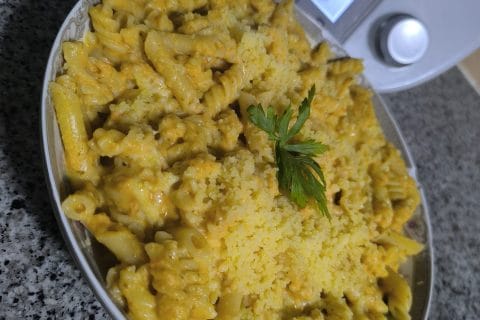 Cliquez pour zoomer ! Pâtes sauce rosée ail et basilic Thermomix par Titima el alaoui