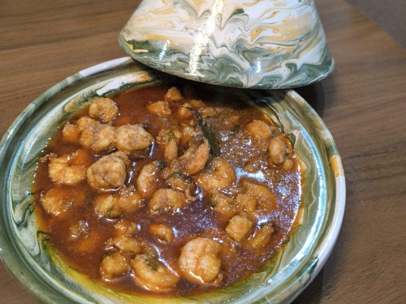 Cliquez pour zoomer ! Crevettes sautées à l’ail et à la bière Thermomix par Titima el alaoui