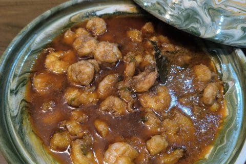 Cliquez pour zoomer ! Crevettes sautées à l’ail et à la bière Thermomix par Titima el alaoui