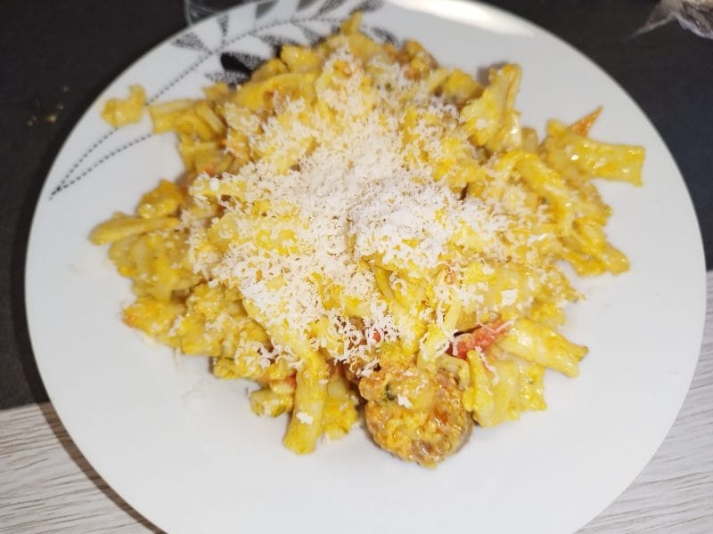 Cliquez pour zoomer ! Fusilli aux tomates et au chorizo Thermomix par audrey_95
