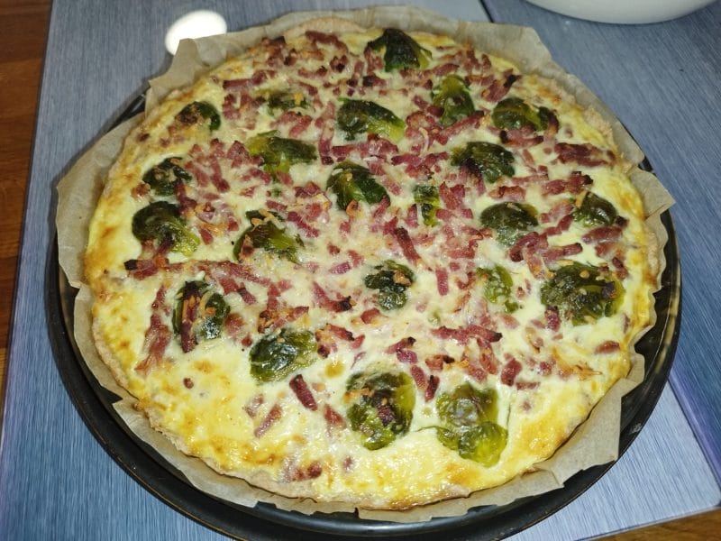 Cliquez pour zoomer ! Quiche aux choux de Bruxelles et lardons Thermomix par audrey_95